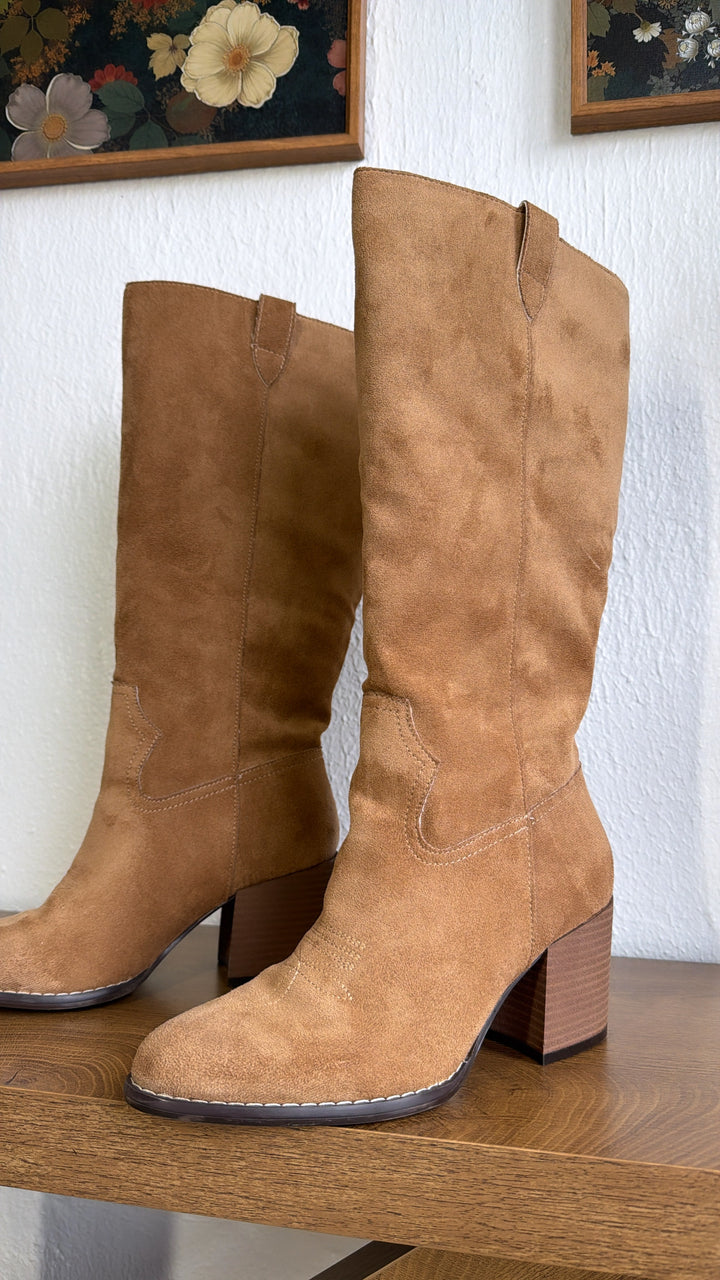 Willowmere Knee High Boots, Latte