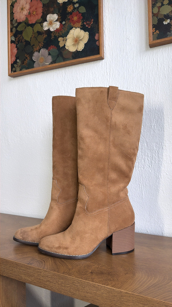 Willowmere Knee High Boots, Latte