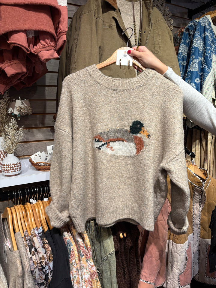 Puddle Jumper Duck Sweater, Sand
