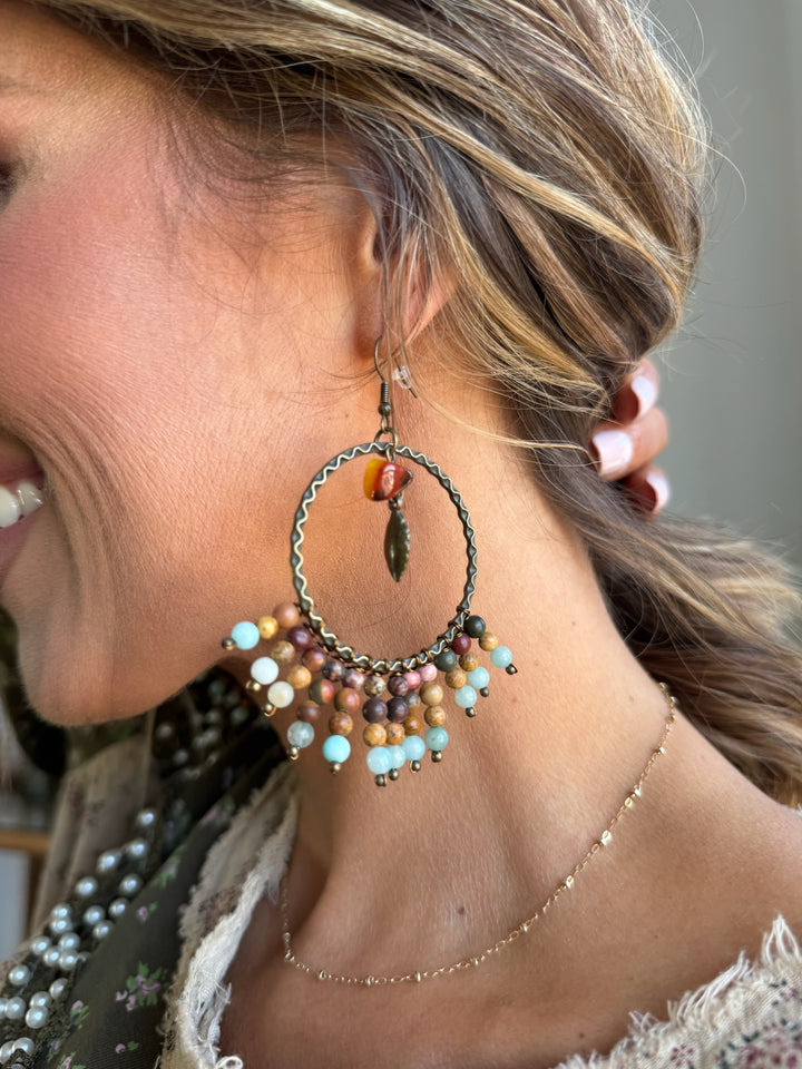 Sunroot Dangle Earring, Multi