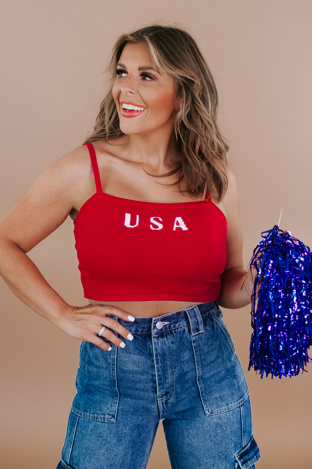 USA cropped tee, USA tank - 4th of July tank - 4th of July outfit inspo