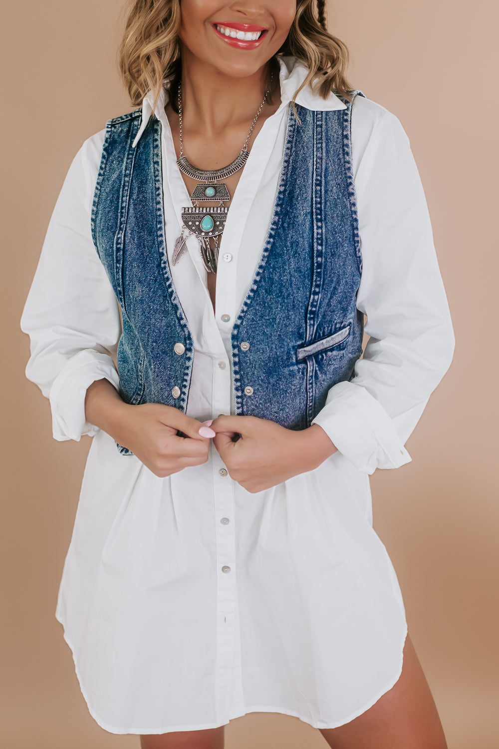 Classic Edge Denim Vest