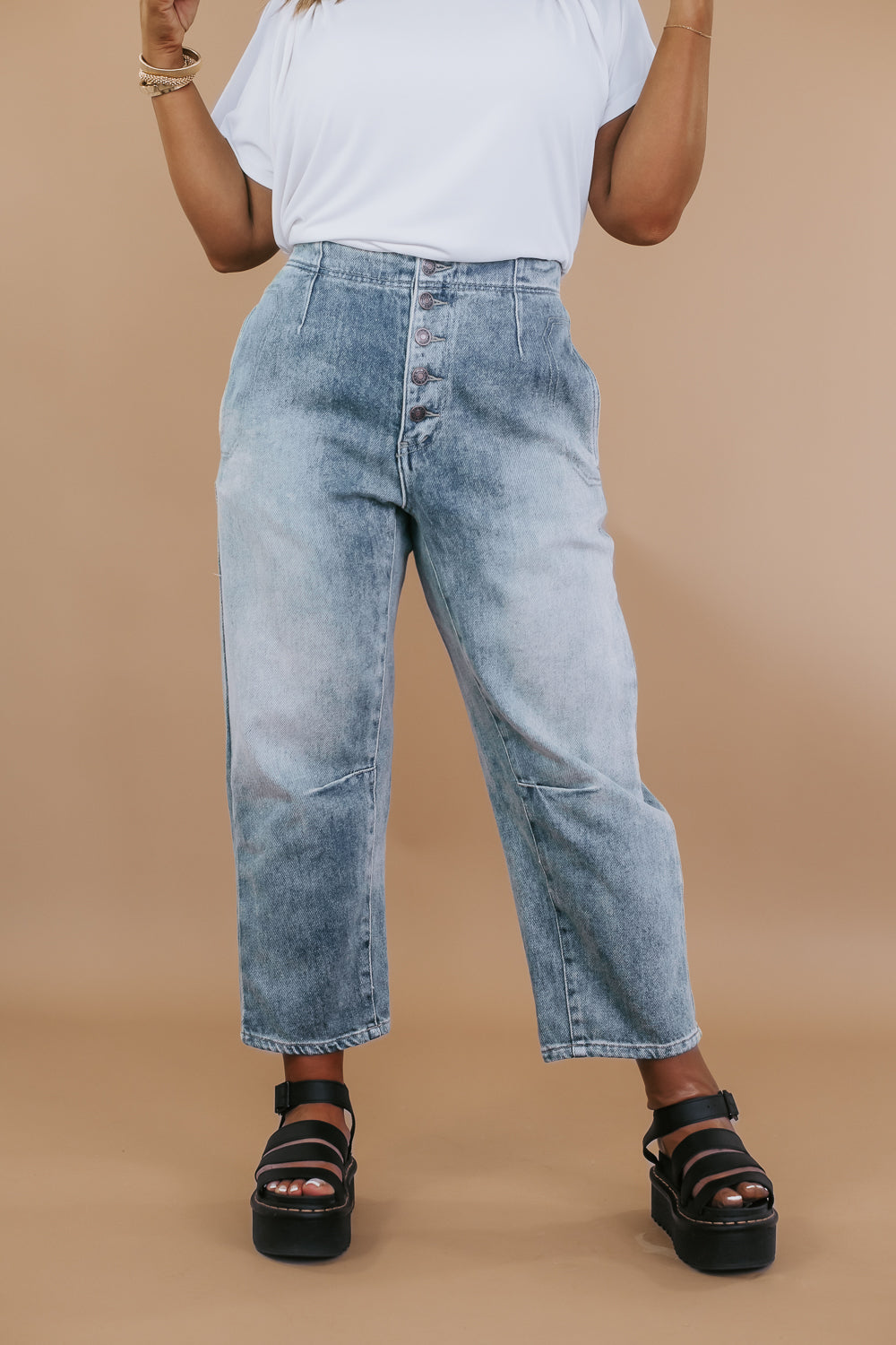 Oli & Hali: Barrel Denim Jeans