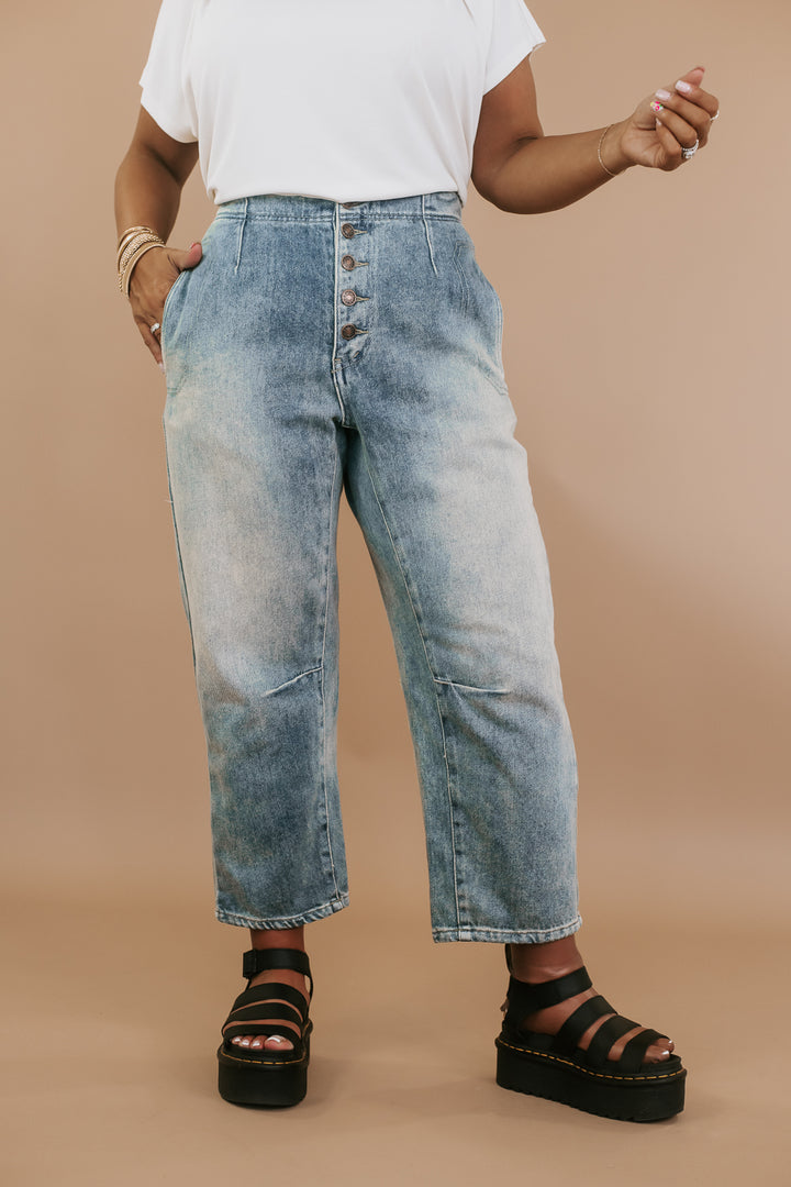 Oli & Hali: Barrel Denim Jeans