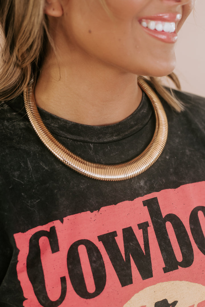 Chunky Cobra Gold Necklace