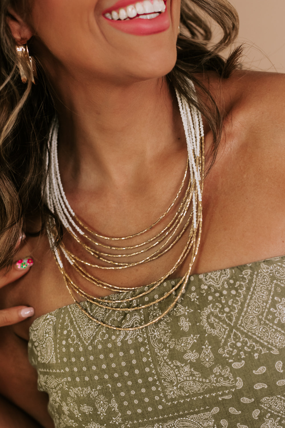 So Many Layers Necklace, Gold