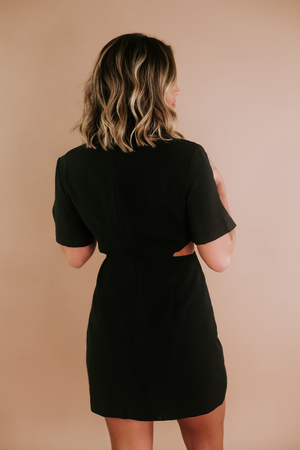 First In Show Cut Out Dress, Black