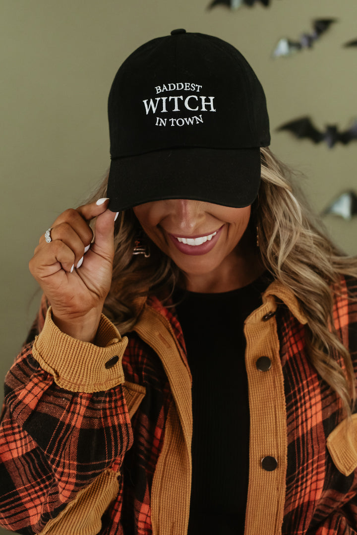 Baddest Witch Ball Cap, Black