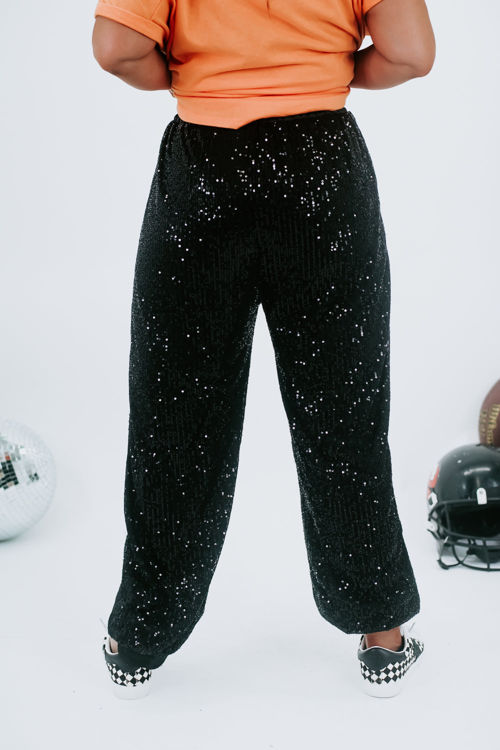 Change Of Pace Sequin Jogger, Black