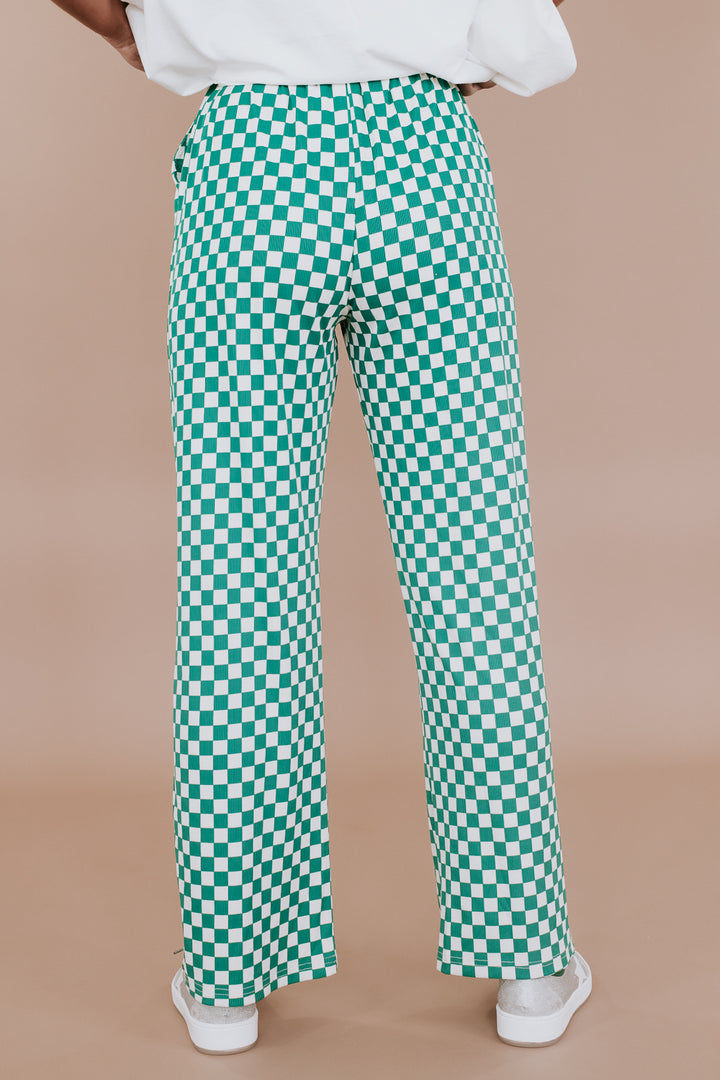 ECB Exclusive: Cooler Than You Checkered Pant, Green