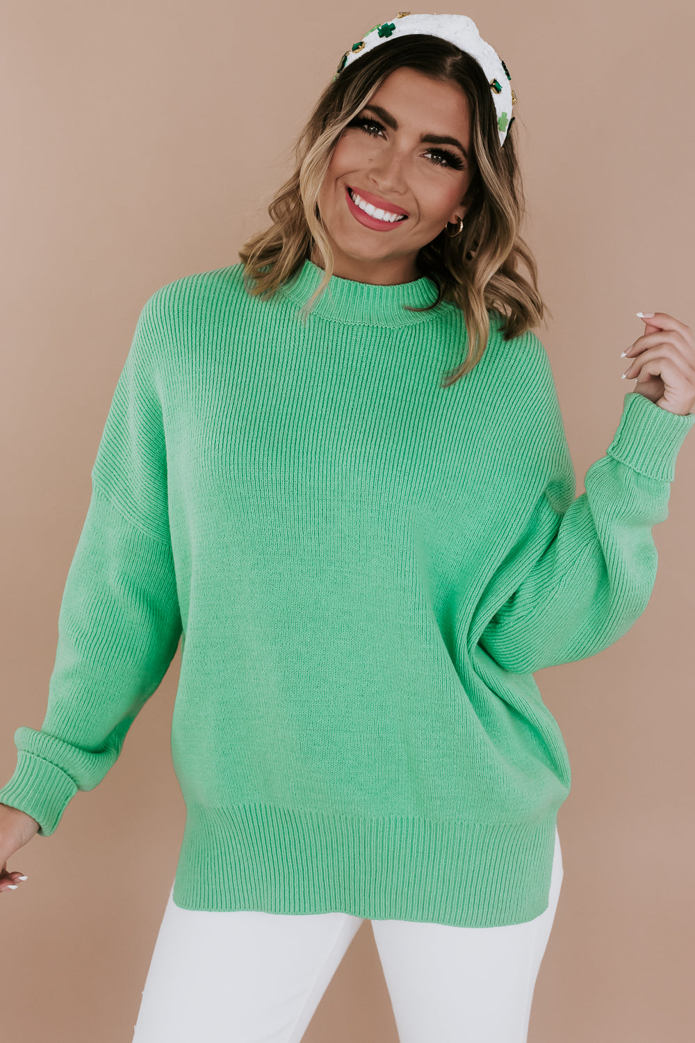 BY TOGETHER: Knit Long Sleeve Sweater