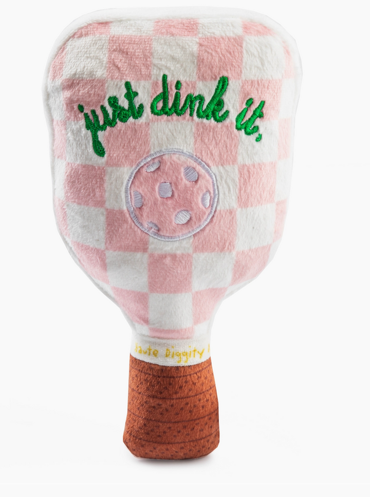 Dog Toy Pink Pickleball Paddle