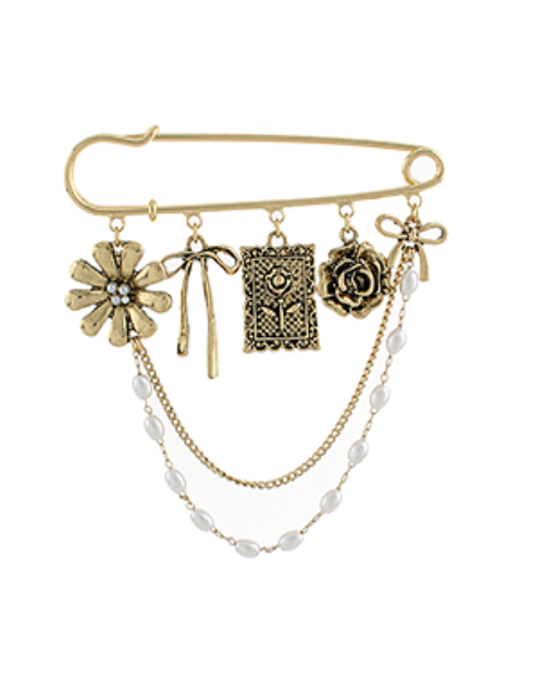 Western Pearl Brooch