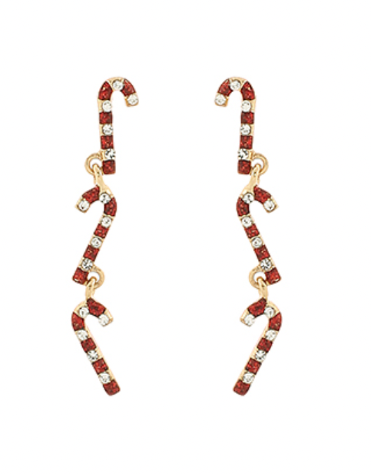 Candy Cane Dangles, Red/Gold