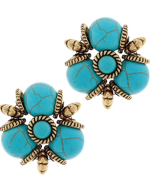 Western Marble Earring