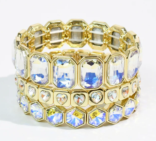 Iridescent Heart Stack Set
