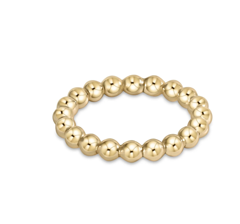 ENEWTON: Classic Gold 3mm Bead Ring