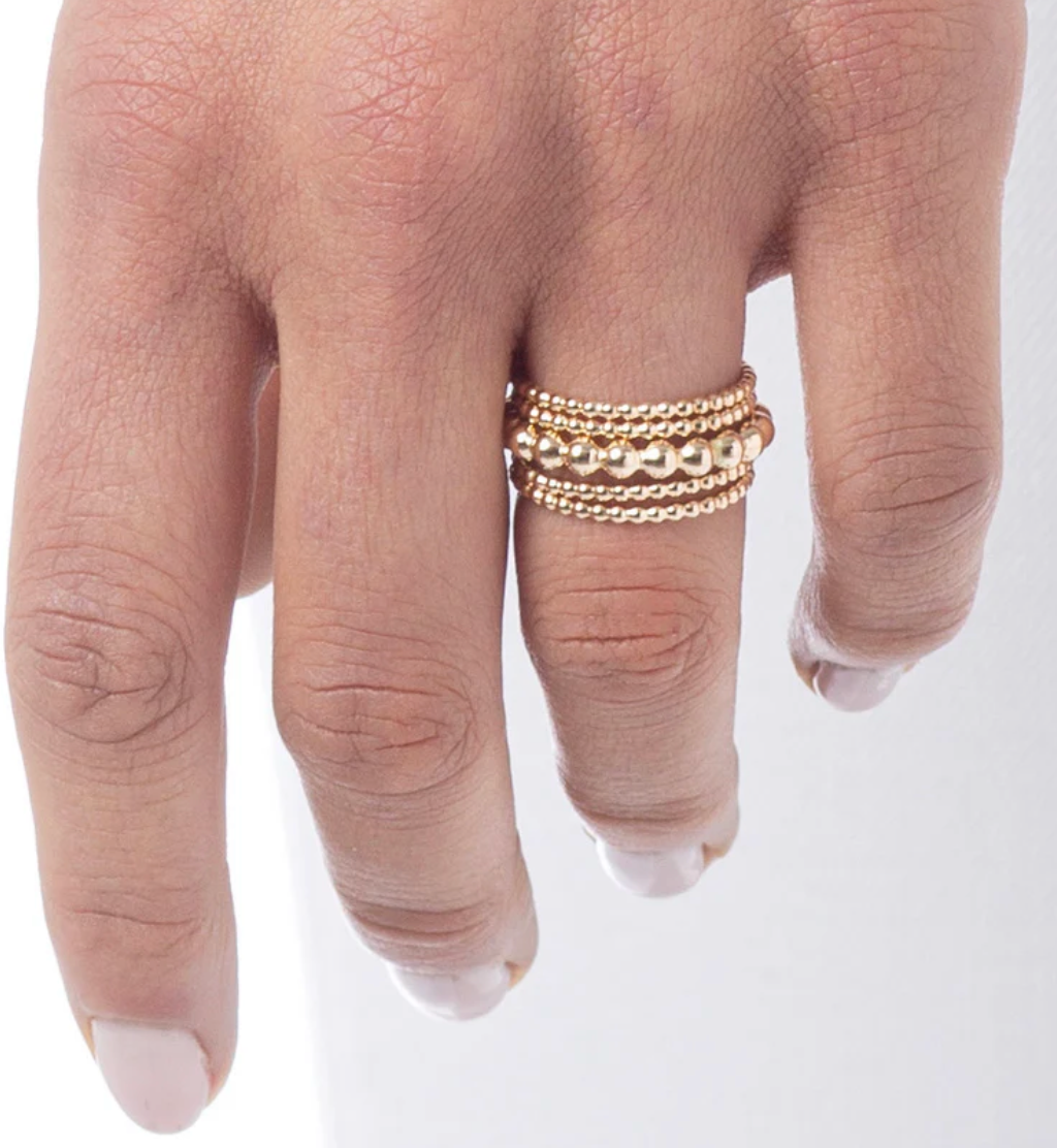 ENEWTON: Classic Gold 3mm Bead Ring