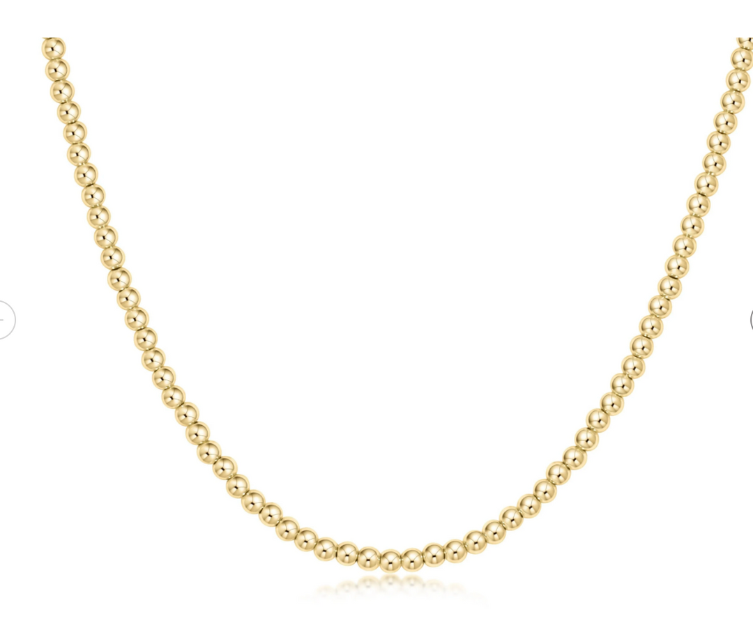 ENEWTON: 15" Choker Beaded - Classic Gold  3mm