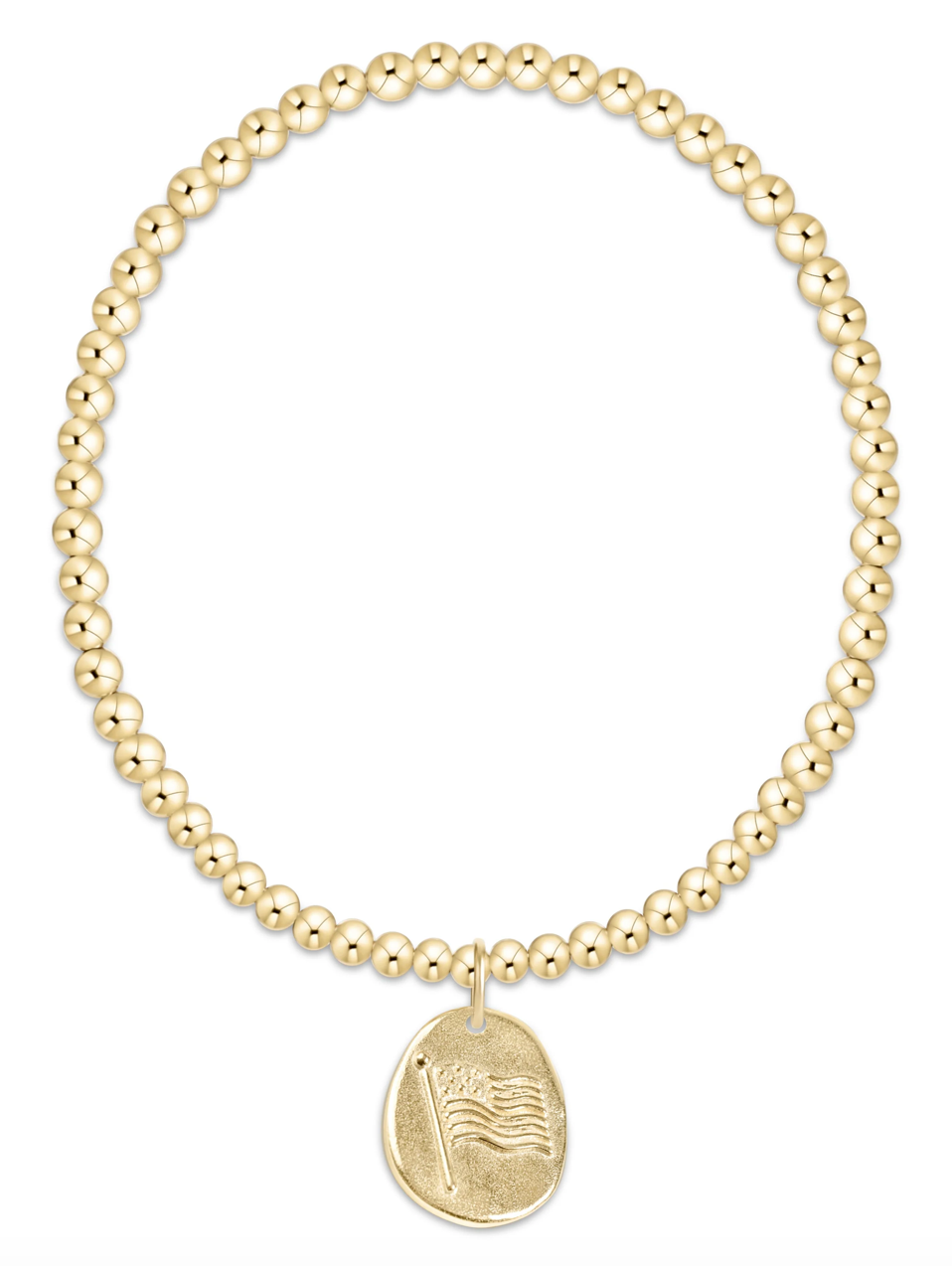 ENEWTON: Classic Gold 3mm Bracelet - Inspire America Gold Disc