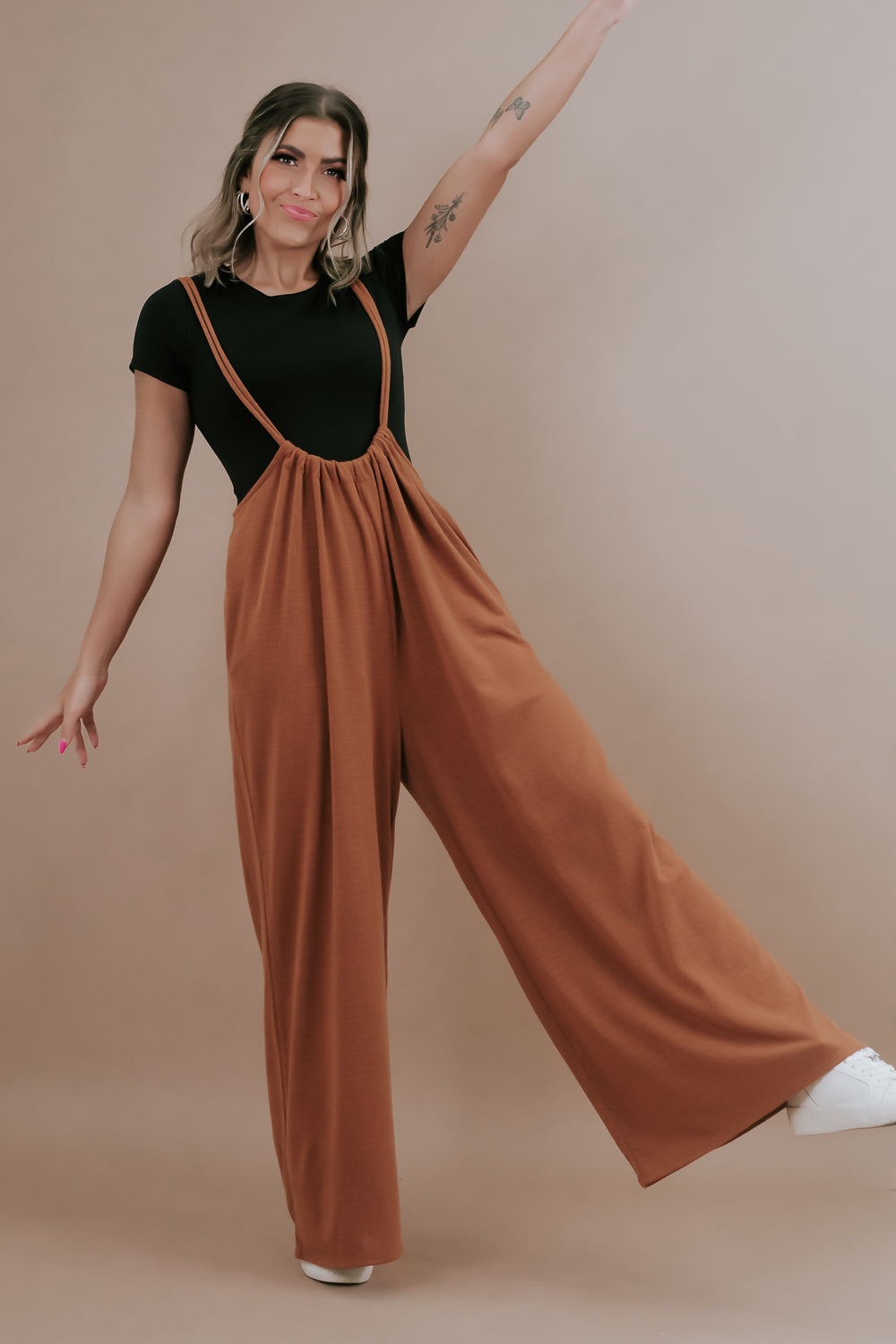 Suspender jumpsuit, Boho spring outfit, spring outfit inspo, 