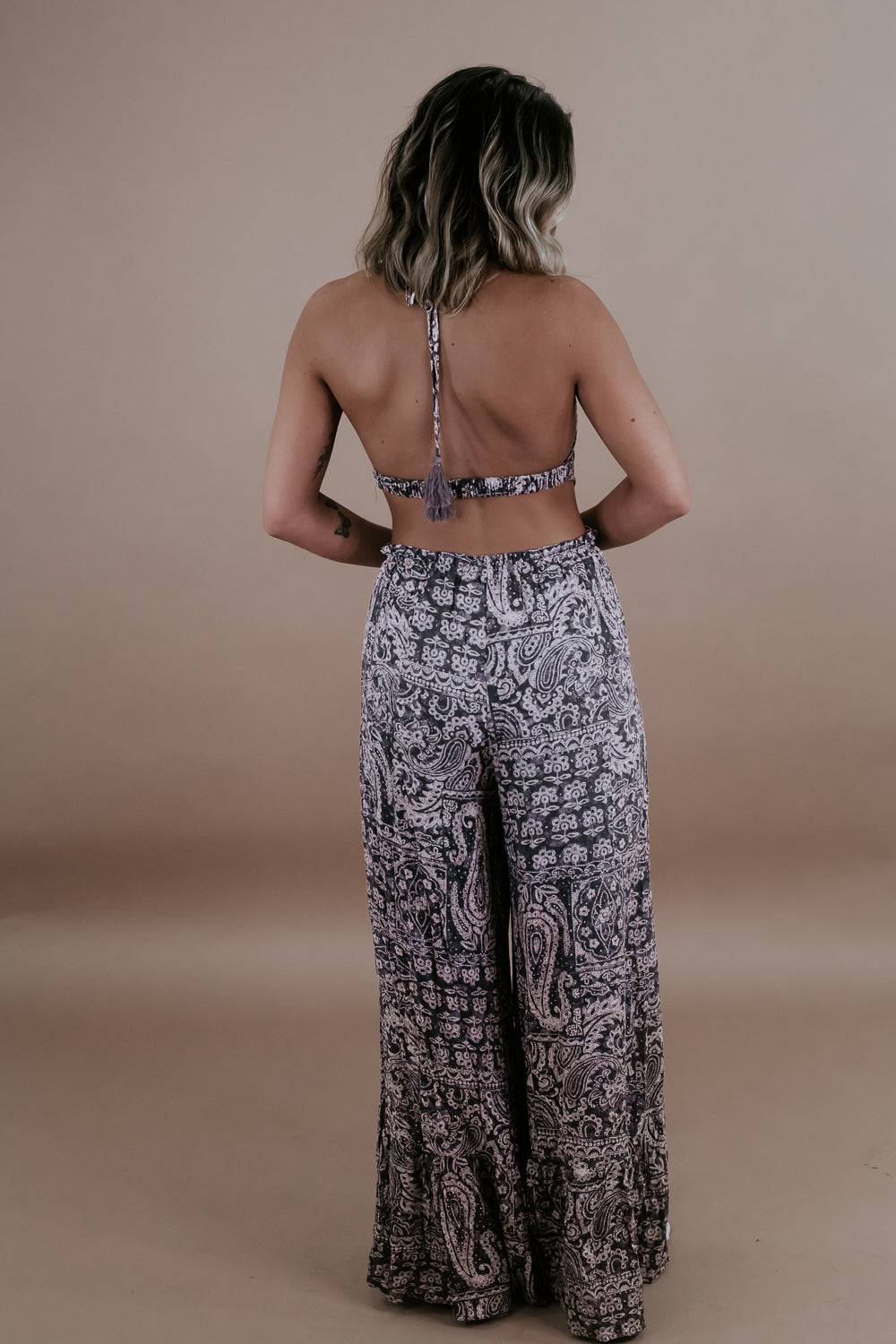 Pose In Paisley Jumpsuit, Mocha