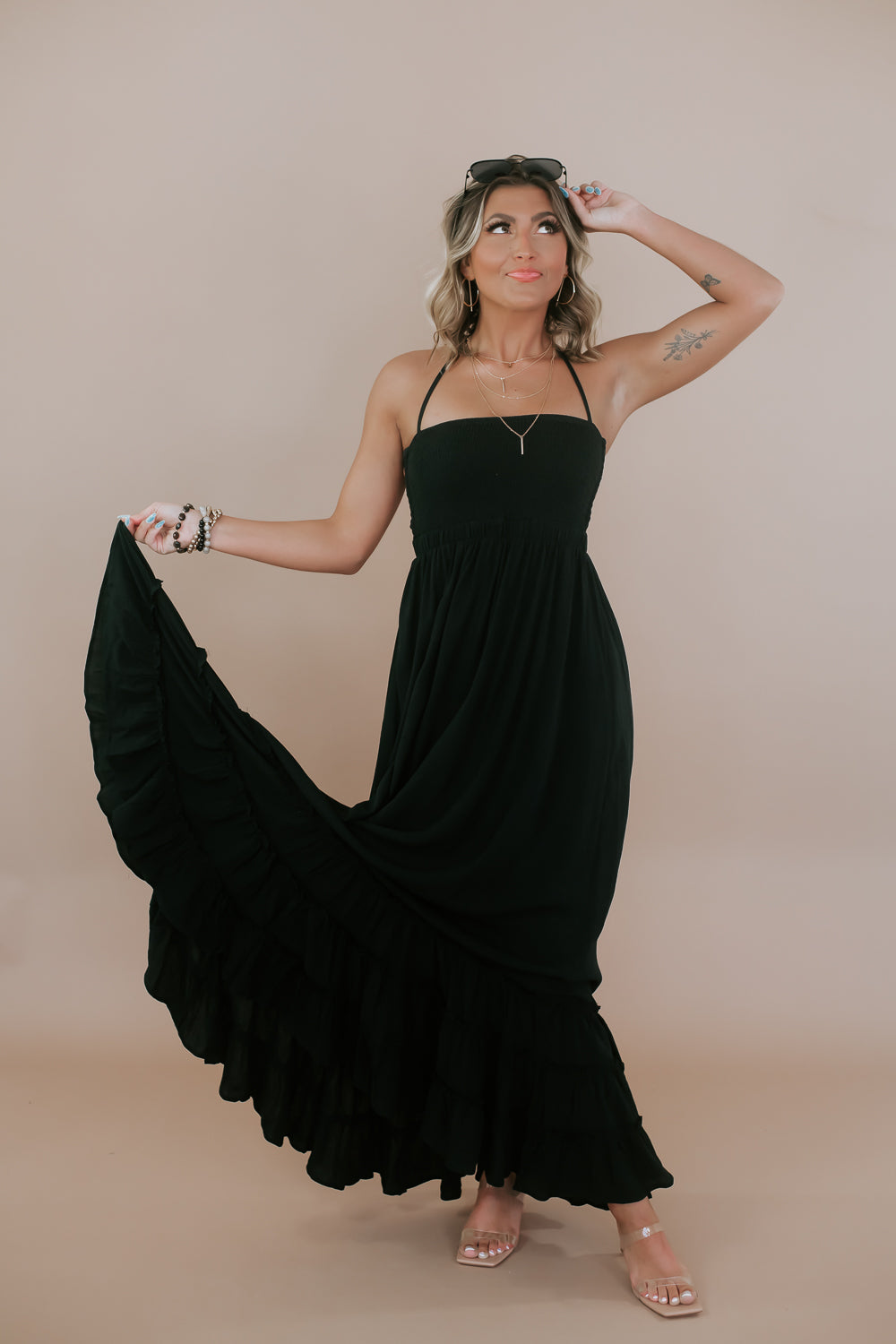 Be Obsessed Maxi Dress, Black