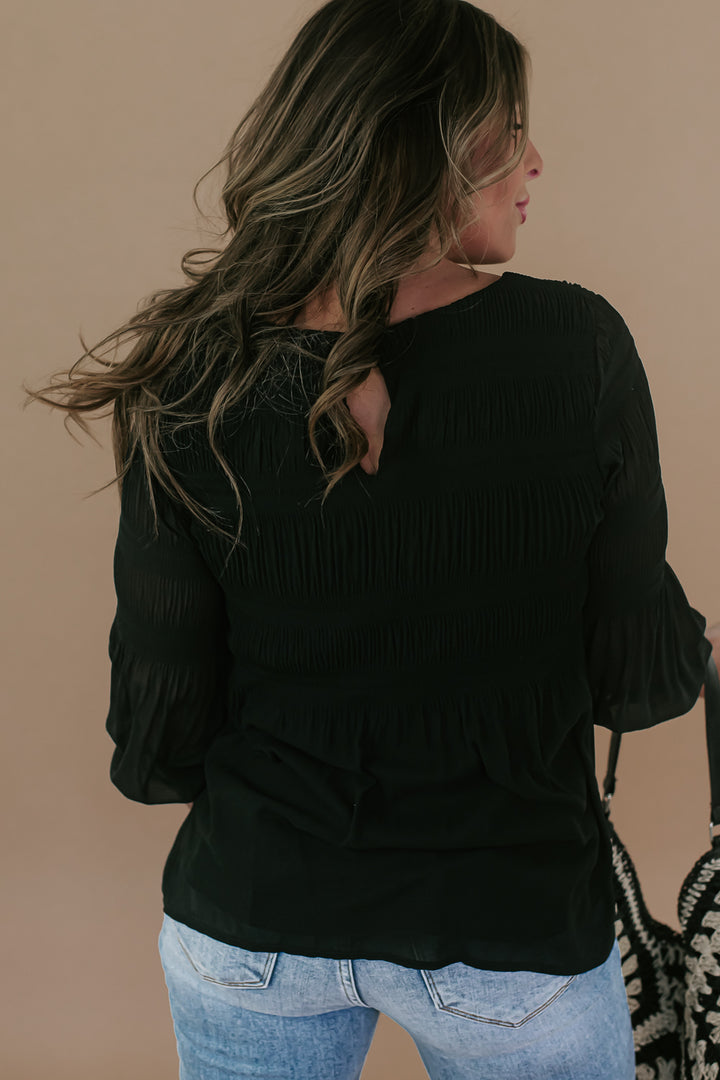 A Must For Me Blouse , Black