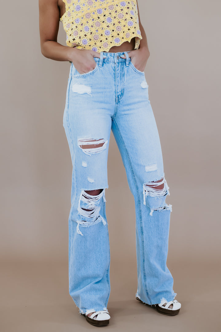 90'S Vintage Flare Jeans, VERVET