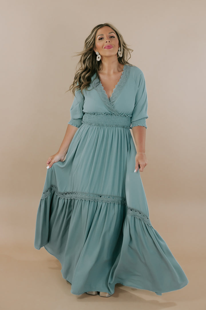 ECB Exclusive: Most Admired Maxi Dress , Sage