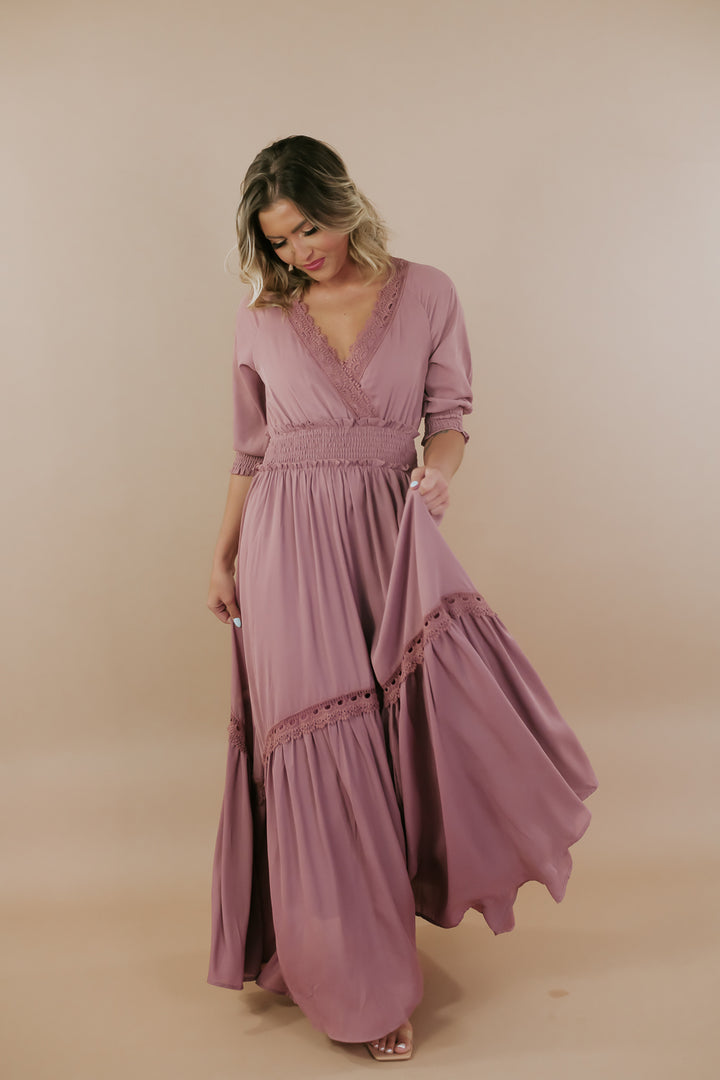 ECB Exclusive: Most Admired Maxi Dress , Blush