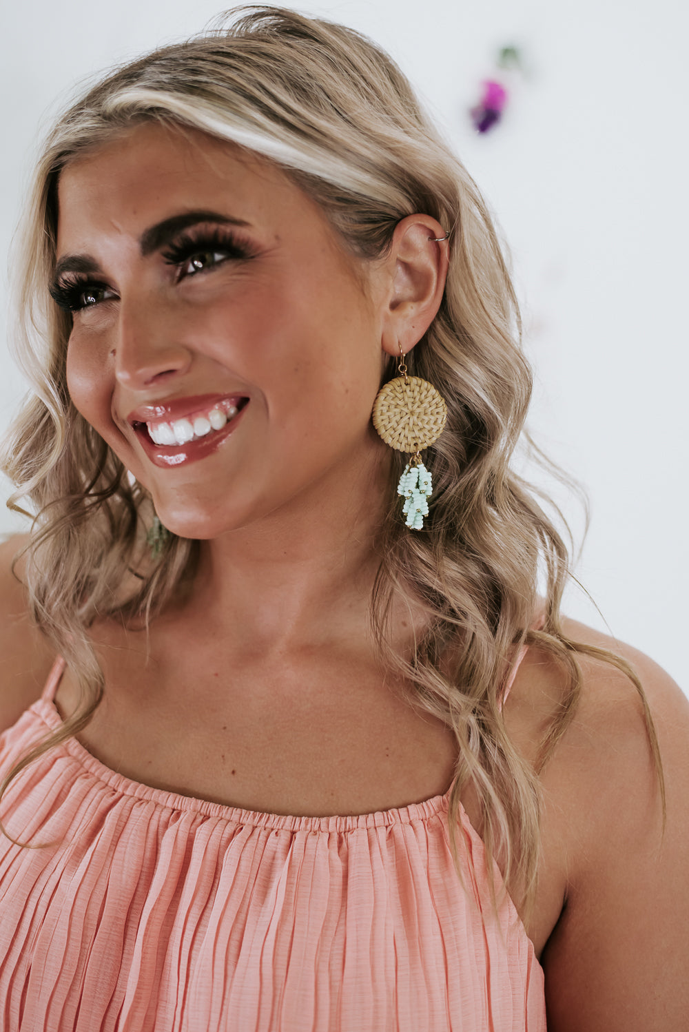 All The Vibes Earrings , Mint