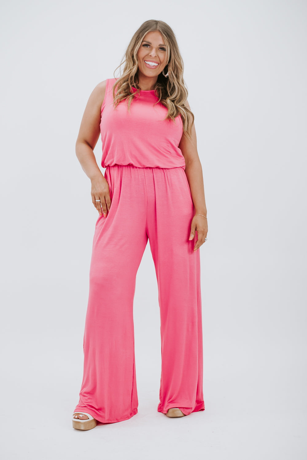 Ready for Anything Jumpsuit, Coral