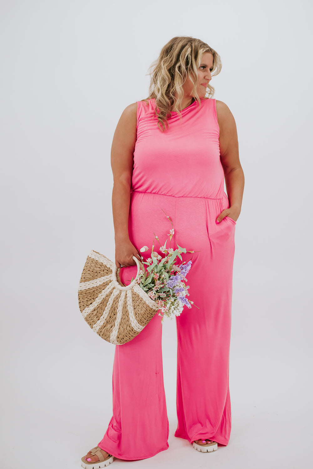 Ready for Anything Jumpsuit, Coral