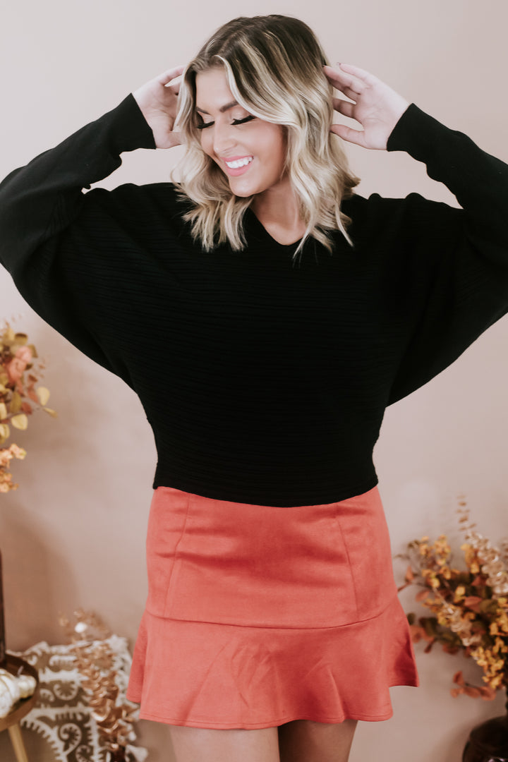 Swooning Over You Sweater, Black