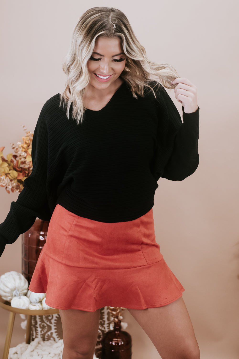 Swooning Over You Sweater, Black