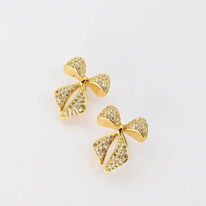 Treasure Jewels: Twinkle Bow Earring Gold