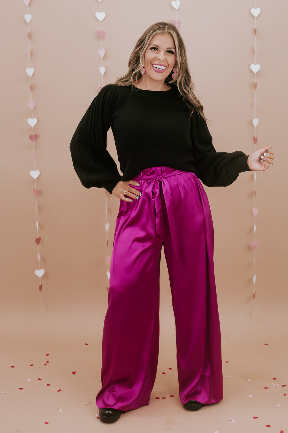 Best For Last Satin Pant, Magenta – Everyday Chic Boutique
