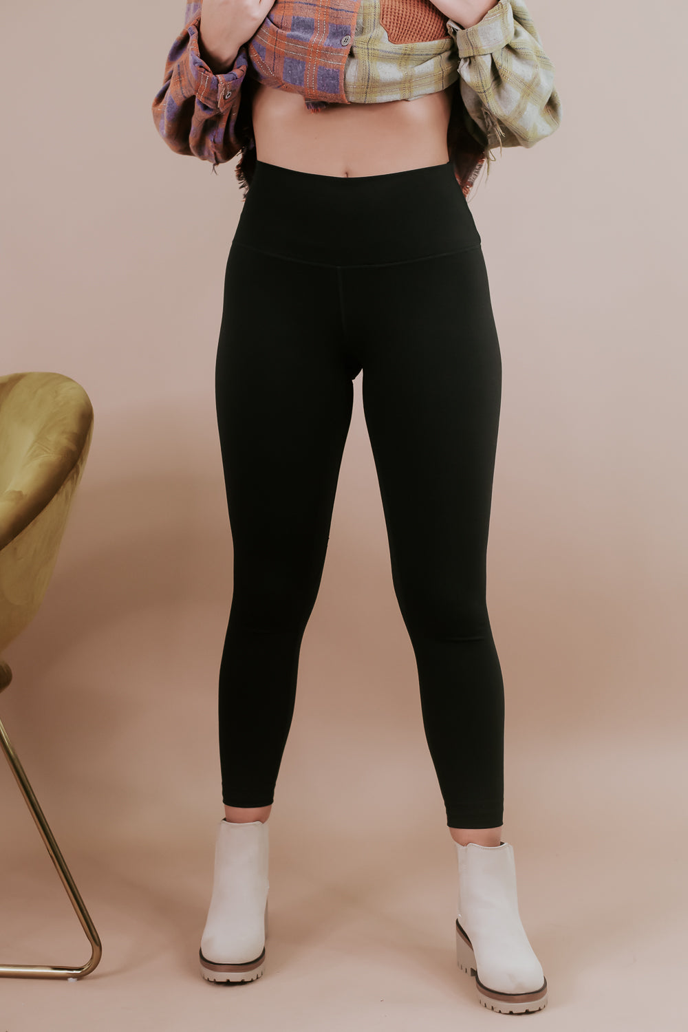 Wine And Weights High Waist Metallic Legging In Black Curves