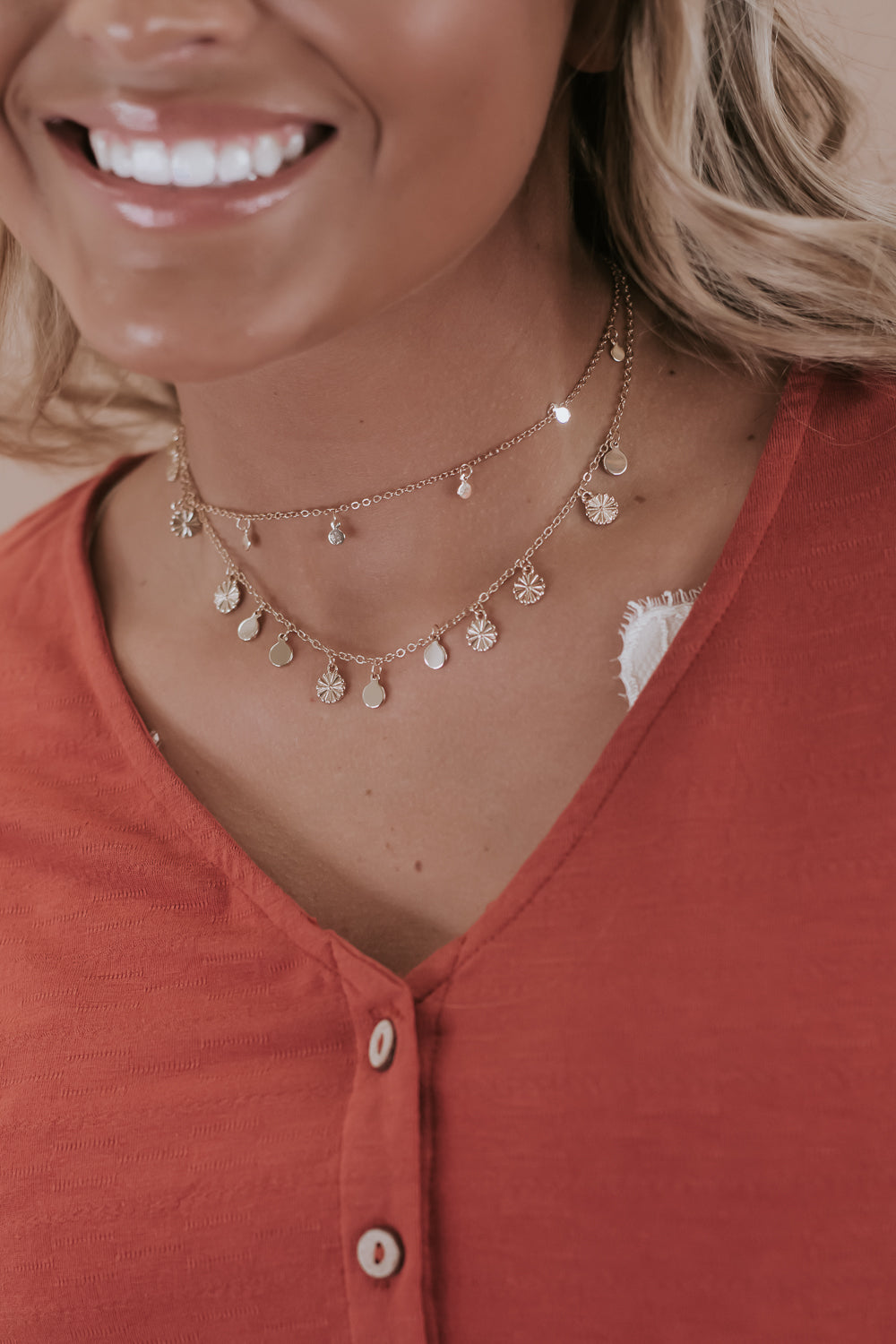 Boho Layered Choker Necklace | Briley Stone