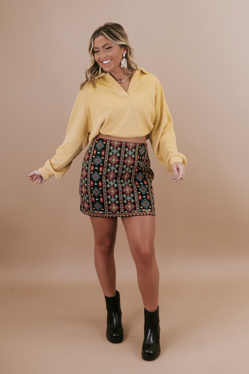 Simply The Best Knit Top, Yellow