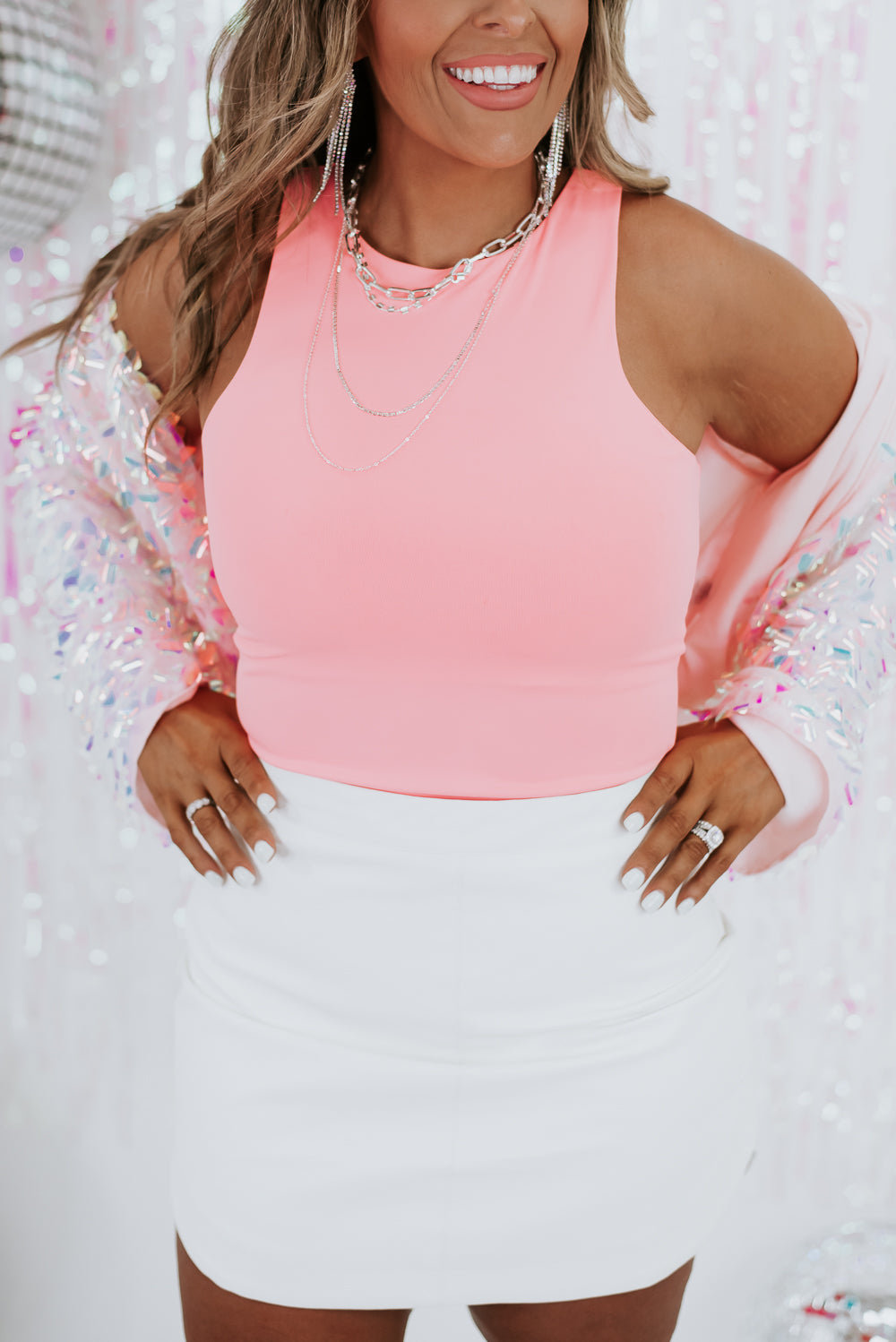 Better Than Ever Bodysuit, Neon Pink