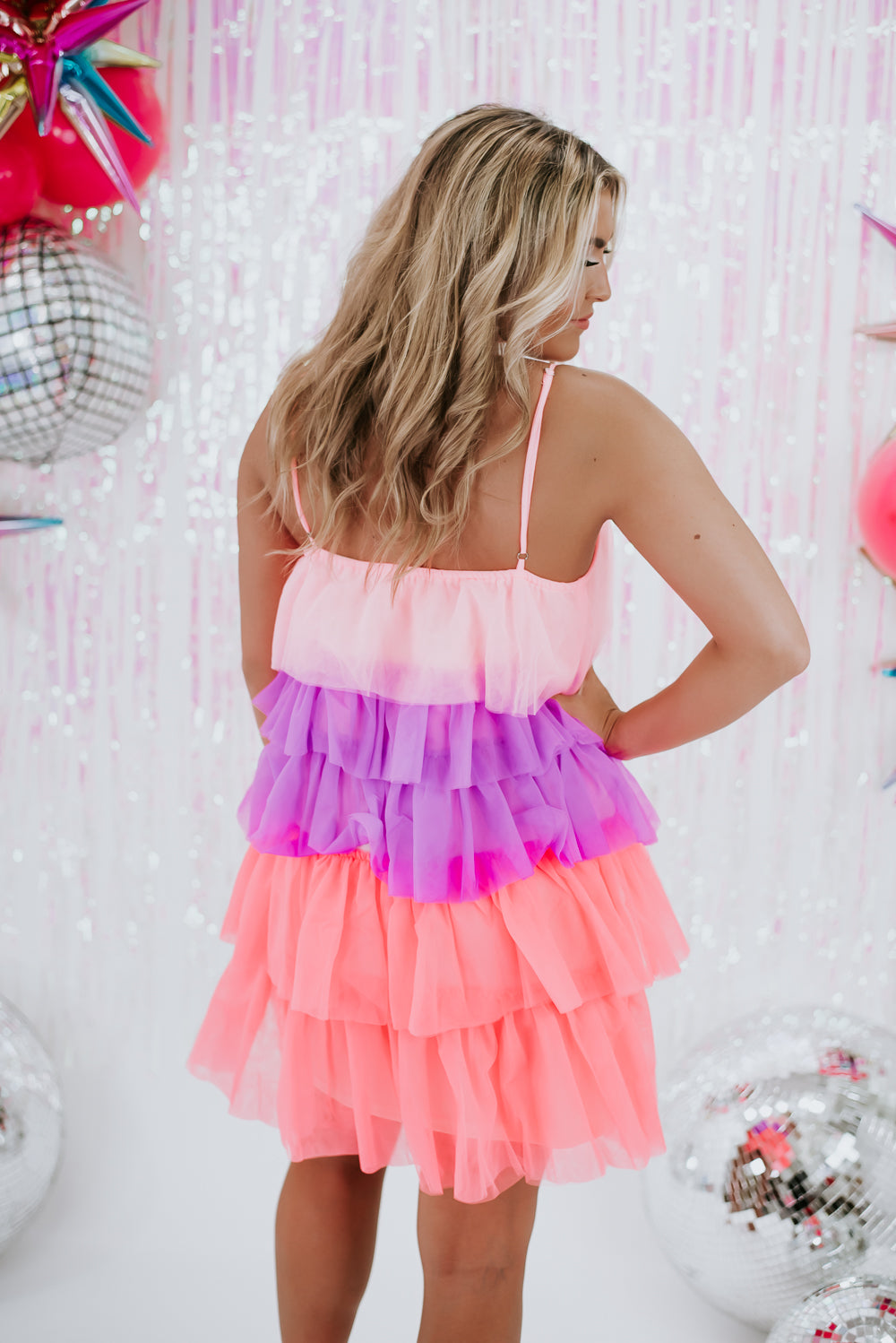 Life of the Party Tulle Mini Dress, Multi