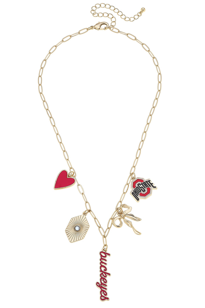 Buckeyes Paper Clip Charm Collector Necklace