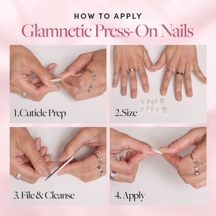 Rainbow Puff Press-On Nails |Medium Almond Multicolor Summer