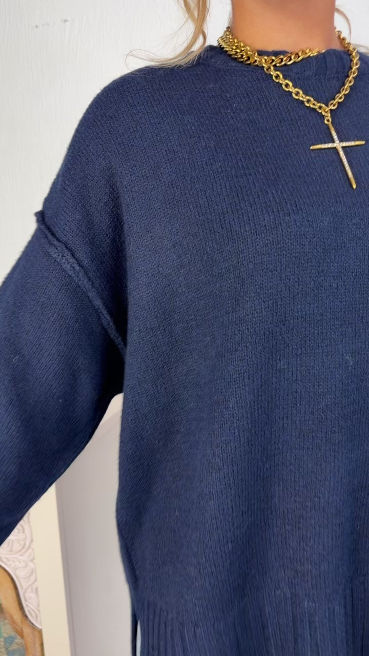 Sweater Pullover, Navy