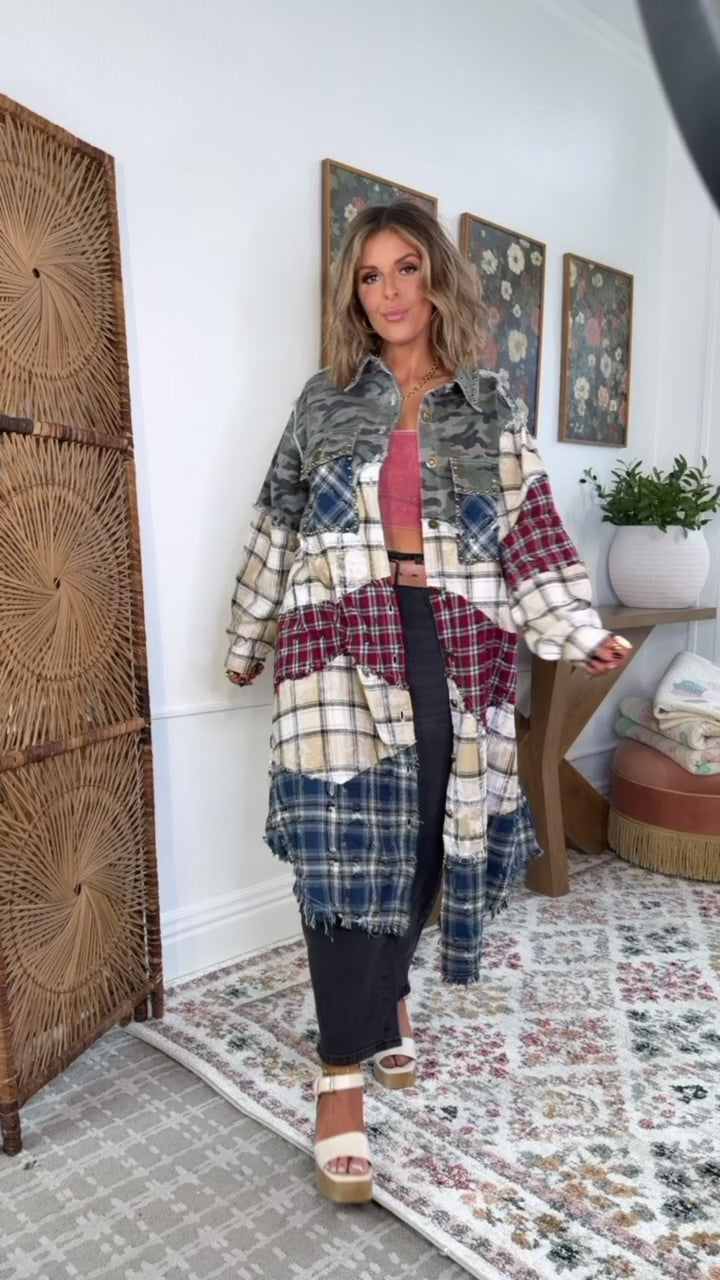 Hidden Aura Shirt Jacket, Camo Multi