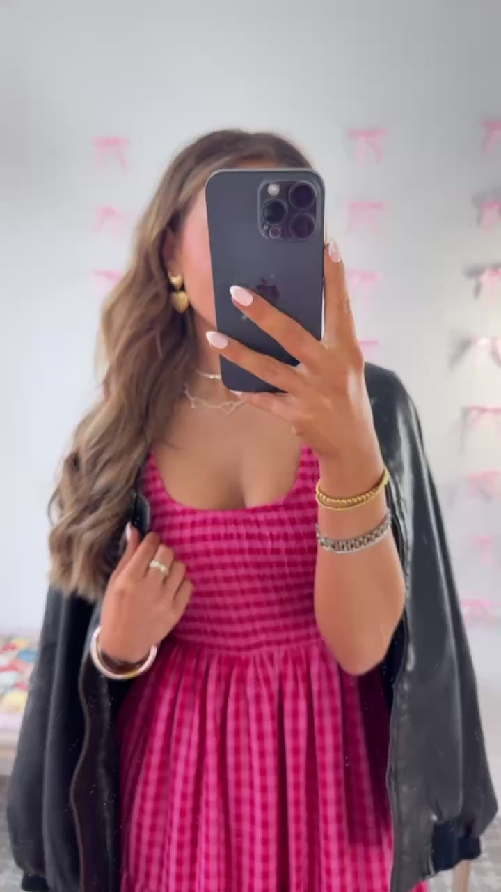 Strawberry Lemonade Maxi Dress, Fuchsia