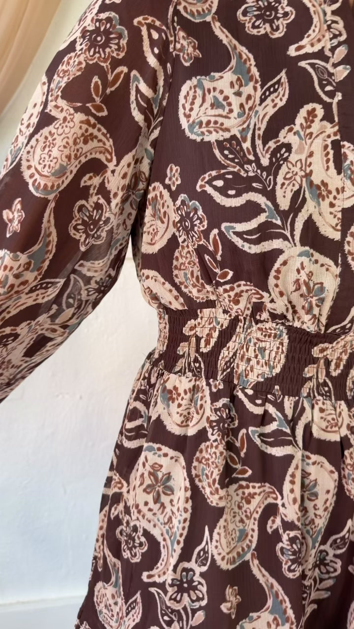 Josephine Mini Dress, Brown