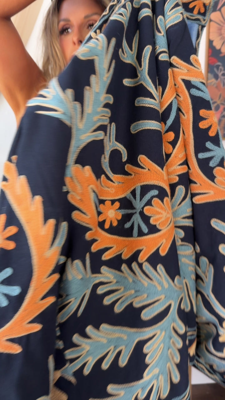 Copper Canyon Designed Jacket, Navy Black Multi